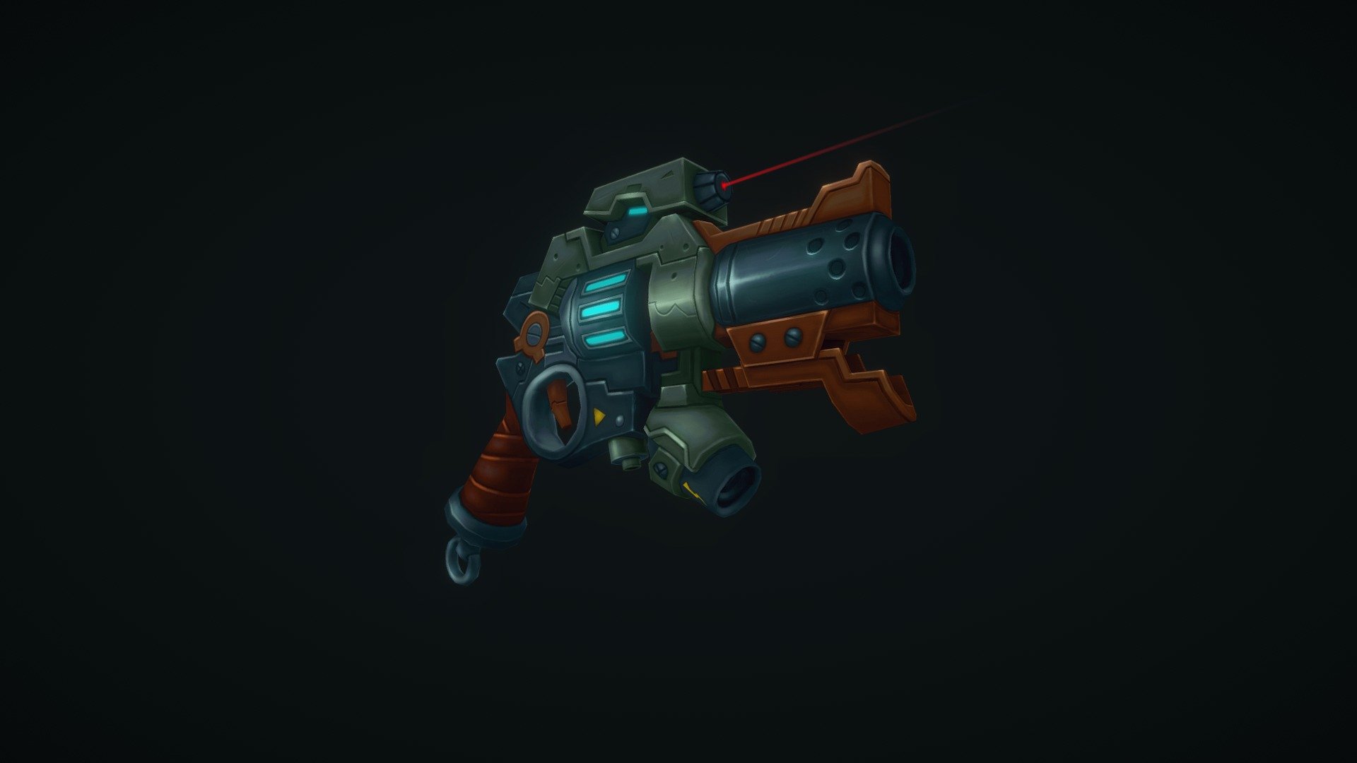This is a pistol I made based on concepts I found on wildstar's official site! - Wildstar Pistol - 3D model by Miki Bencz (@cordero) 3d model