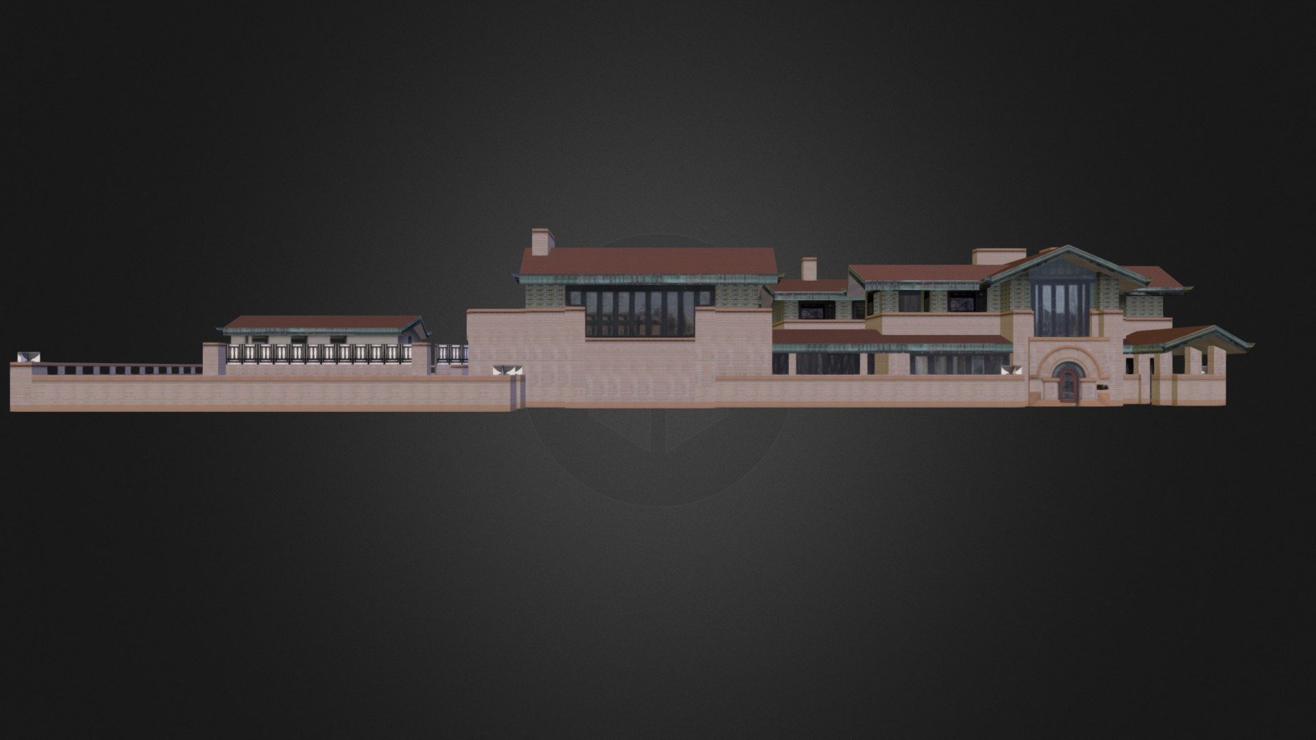 Mansion - 3D model by OrbiTotal 3d model
