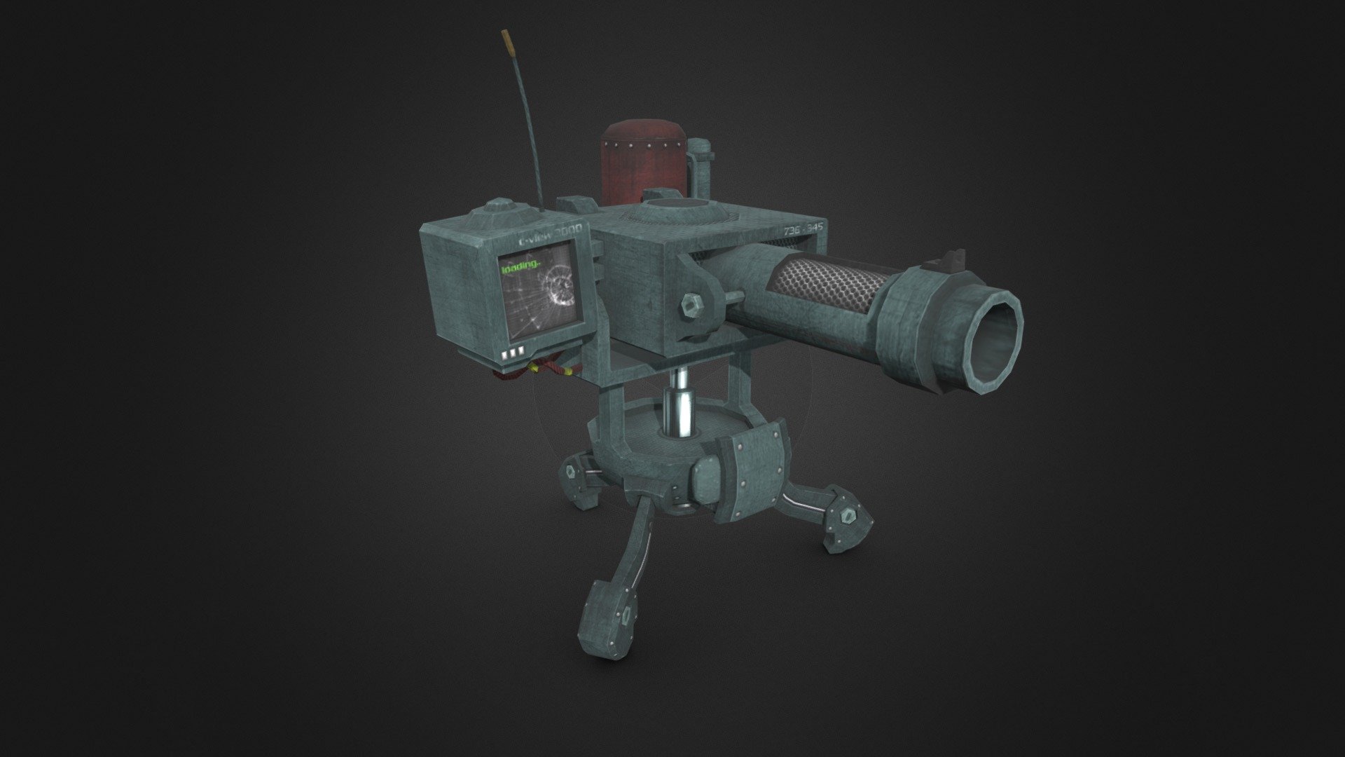 Turret - Unity asset made for inXile contest 3d model