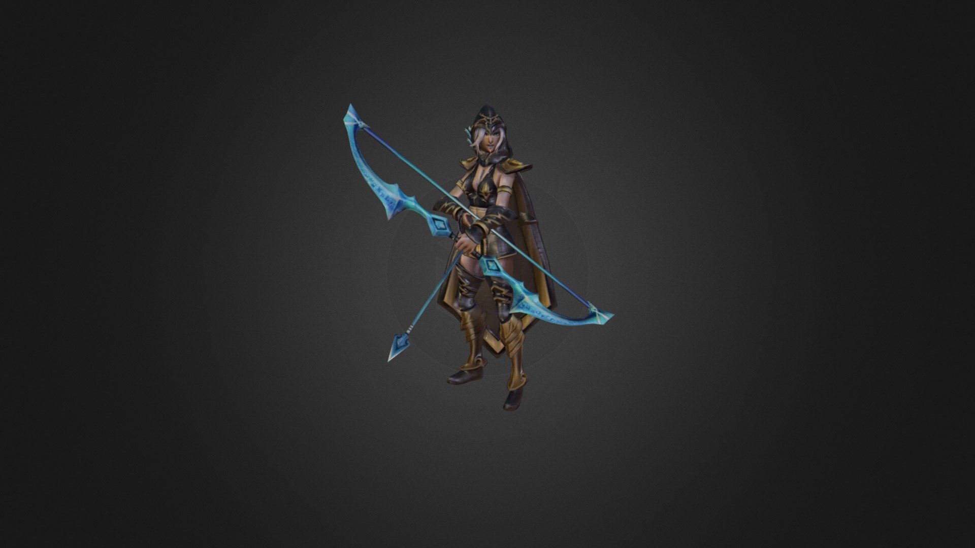 Ashe extracted from League Of Legends - Ashe - 3D model by FallingBarOfSoap 3d model