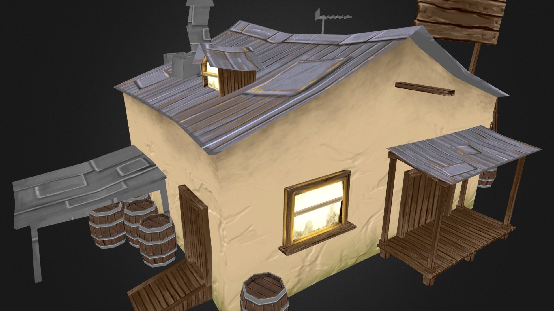 House - 3D model by Bo Chicoine (@BoChicoine) 3d model