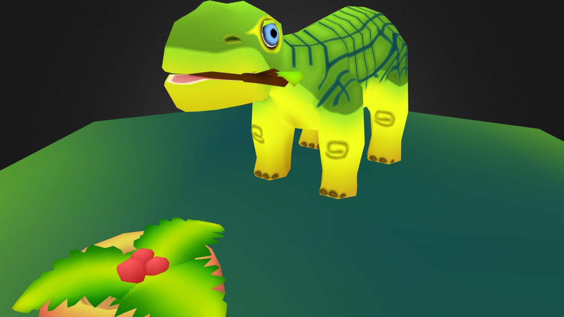 This was a charity thing I did to help scrape the rust off. Created for a mobile game, but I doubt it was ever completed. c. 2010 - Pleo the Dinosaur - 3D model by CowTail 3d model
